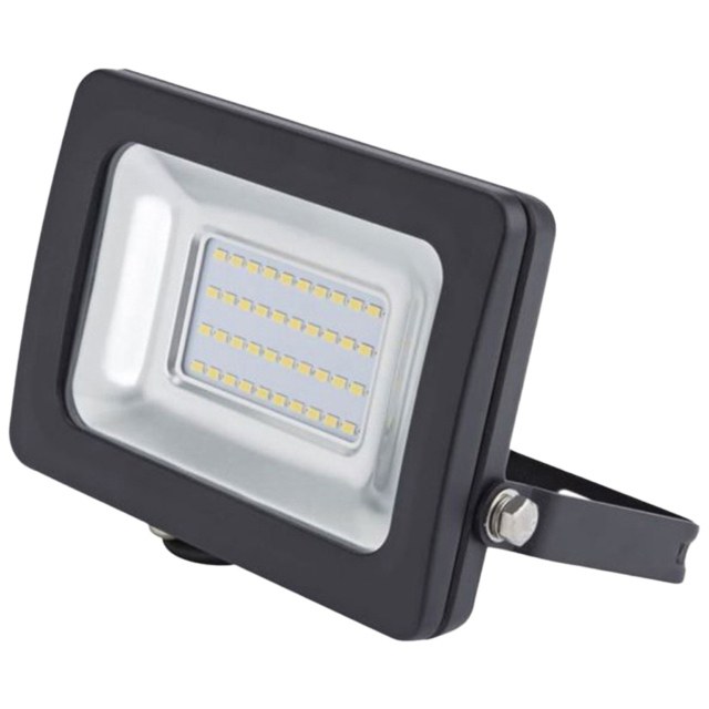 ENER-J 6000K 20W Slim LED Floodlight - Size: 30 x 20 x 10cm - Black - Wilko - image 1