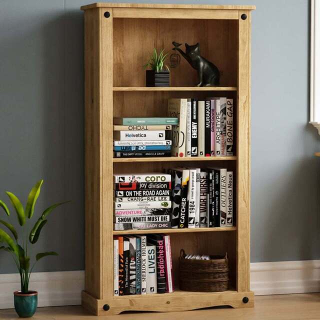 VIDA DESIGNS Corona 4 Shelf Medium Bookcase - Brown - Wilko - image 1