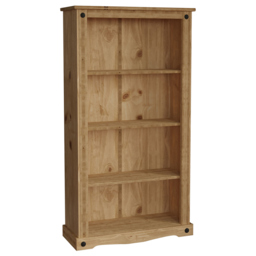 VIDA DESIGNS Corona 4 Shelf Medium Bookcase - Brown - Wilko - thumbnail 3