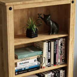 VIDA DESIGNS Corona 4 Shelf Medium Bookcase - Brown - Wilko - thumbnail 4