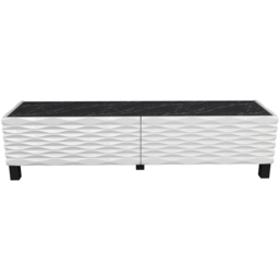 Decorotika Lerze 2 Door Black Marble and White TV Unit - Size: 40.3 x 150 x 35cm - Multi - Wilko - thumbnail 6