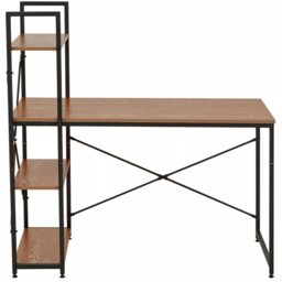 Premier Housewares Laxton Red Pomelo Desk with Shelves - Size: 120 x 60 x 121cm - Multi - Interiors by Premier - Wilko - thumbnail 4