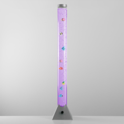 ValueLights Colour Changing Sensory Bubble Floor Lamp 120cm - Size: 119 x 21.5 x 21.5cm - Silver - Wilko - thumbnail 3