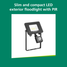 Sylvania SylFlood Black 18W LED Outdoor Floodlight - Size: 5.2 x 12.5 x 19cm - Wilko - thumbnail 6