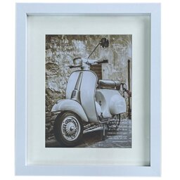 The Port. Co Gallery White Box Photo Frame Mounted 9 x 7 inch - Size: Multi - Wilko