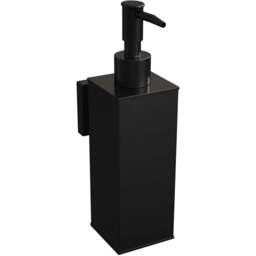 Rothley Matt Black Square Soap Dispenser 180ml - Size: 21.5 x 6 x 9cm - Wilko