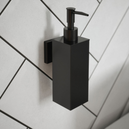 Rothley Matt Black Square Soap Dispenser 180ml - Size: 21.5 x 6 x 9cm - Wilko - thumbnail 3