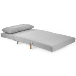Julian Bowen Rowan Single Seater Grey Button-Tufted Sofa Bed - Wilko - thumbnail 4