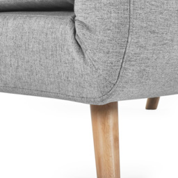 Julian Bowen Rowan Single Seater Grey Button-Tufted Sofa Bed - Wilko - thumbnail 7