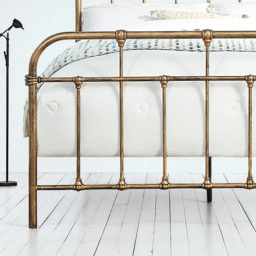 OAT Home Camden Double Antique Brass Effect Metal Bed - Wilko - thumbnail 5