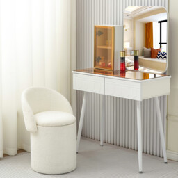Rosie 3 in 1 Storage Stool - White - Wilko - thumbnail 6