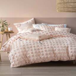 Linen House Haze Super King Tufted Duvet Cover Set - Multi - Wilko