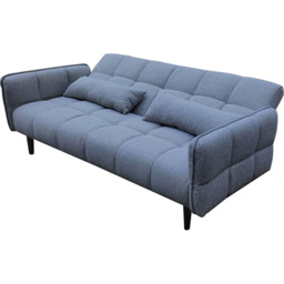DS Living Bello 2 Seater Grey Fabric Sofa Bed - Wilko - thumbnail 4