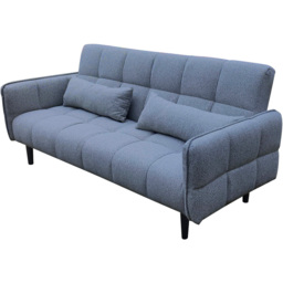 DS Living Bello 2 Seater Grey Fabric Sofa Bed - Wilko - thumbnail 3