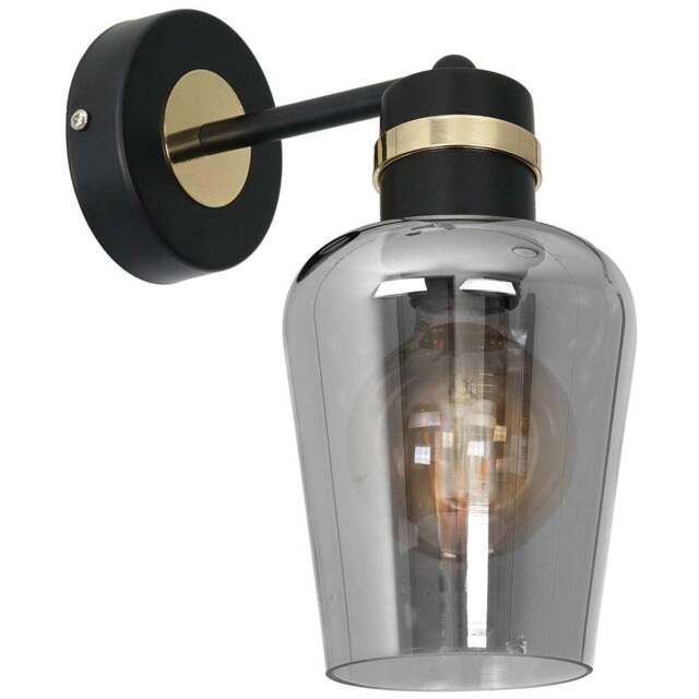 Milagro Richmond Black Wall Lamp 230V - Size: 25 x 18 x 21cm - Wilko - image 1
