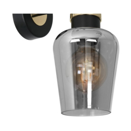 Milagro Richmond Black Wall Lamp 230V - Size: 25 x 18 x 21cm - Wilko - thumbnail 3