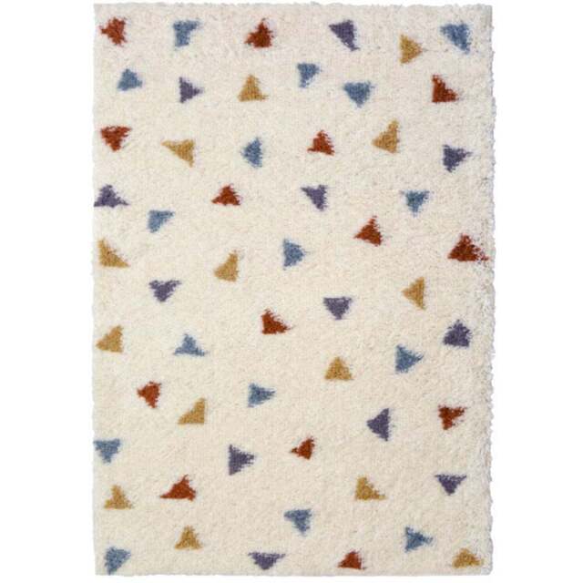 Homemaker Multicolour Snug Triangles Shaggy Rug 80 x 120cm - Wilko - image 1