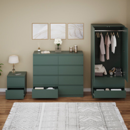 Vida Designs Denver Green 3 Piece Bedroom Furniture Set - Wilko - thumbnail 6