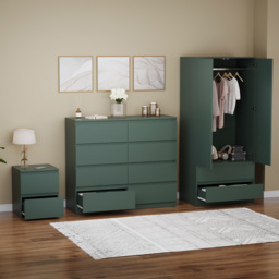 Vida Designs Denver Green 3 Piece Bedroom Furniture Set - Wilko - thumbnail 5