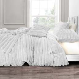 Velosso King Size White Jumbo Cord Duvet Set - Wilko
