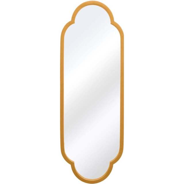 MirrorOutlet The Duplici Gold Metal Double Arched Oval Wall Mirror 102 x 36cm - Size: 102 x 35.5cm - Wilko - image 1
