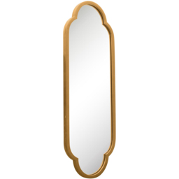MirrorOutlet The Duplici Gold Metal Double Arched Oval Wall Mirror 102 x 36cm - Size: 102 x 35.5cm - Wilko - thumbnail 4