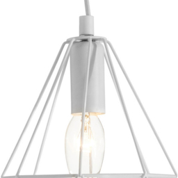 Premier Housewares Beli White Metal Wire Pendant Light - Size: 16 x 16 x 115cm - Wilko - thumbnail 4