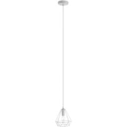 Premier Housewares Beli White Metal Wire Pendant Light - Size: 16 x 16 x 115cm - Wilko