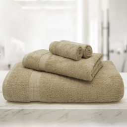 Mayfair Egyptian Cotton Natural Bath Towel Set of 2 - Cream - Wilko - thumbnail 3