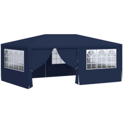 vidaXL 4 x 6m Professional Blue Party Tent with Sidewalls - Wilko - thumbnail 3