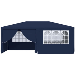 vidaXL 4 x 6m Professional Blue Party Tent with Sidewalls - Wilko - thumbnail 5