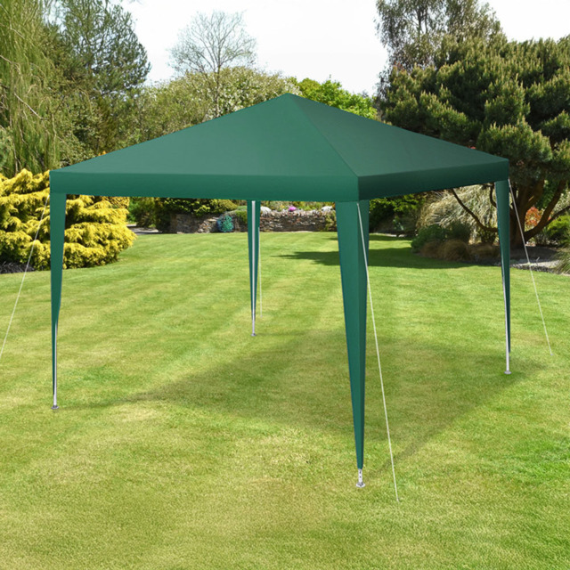 tectake Farah 3 x 3m Green Gazebo with Plug In System - Wilko - image 1