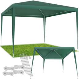 tectake Farah 3 x 3m Green Gazebo with Plug In System - Wilko - thumbnail 3