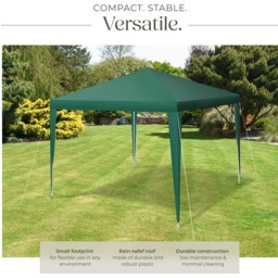 tectake Farah 3 x 3m Green Gazebo with Plug In System - Wilko - thumbnail 4