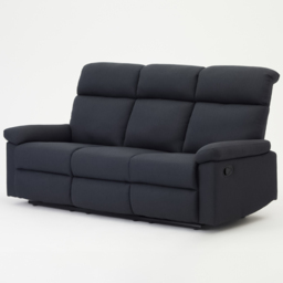 Home Detail Brody 3 Seater Dark Grey Manual Recliner Sofa - Wilko - thumbnail 4