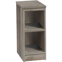 R White Cabinets 2 Shelf Grey Desk Height Bookcase - Size: 72.8 x 30 x 54cm - Wilko - thumbnail 3
