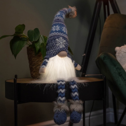 Samuel Alexander Blue Snowflake Hat Gonk Light Up Christmas Decoration - Size: 55 x 14 x 14cm - Wilko - thumbnail 3
