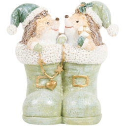 Sage Green Hedgehog Ornament - Mistletoe Cottage - Wilko - thumbnail 5