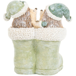 Sage Green Hedgehog Ornament - Mistletoe Cottage - Wilko - thumbnail 4