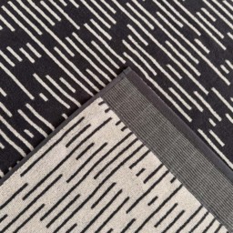 Allure Bath Fashions Pop Up Zero Twist Barcode Stripe Dark Steel Hand Towel 2 Pack - Size: 50 x 85cm - Grey - Wilko - thumbnail 6
