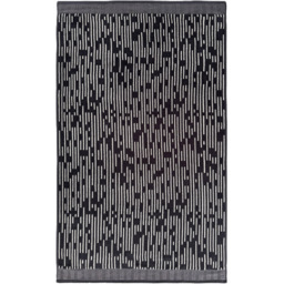 Allure Bath Fashions Pop Up Zero Twist Barcode Stripe Dark Steel Hand Towel 2 Pack - Size: 50 x 85cm - Grey - Wilko - thumbnail 4