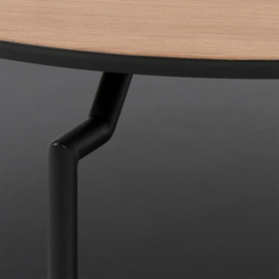 Florence Goldington Single Shelf Oak and Black Round Coffee Table - Furniture To Go - Wilko - thumbnail 7