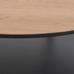 Florence Goldington Single Shelf Oak and Black Round Coffee Table - Furniture To Go - Wilko - thumbnail 6