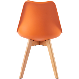 Eva Set of 4 Orange Padded Dining Chairs - MCC - Wilko - thumbnail 5