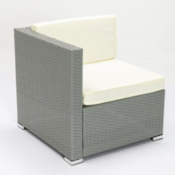 Rupert 4 Seater Grey Rattan Outdoor L-Shape Corner Sofa Set - MCC - Wilko - thumbnail 3