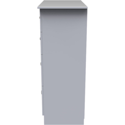 Crowndale Avon 4 Drawer Matt White Deep Chest of Drawers Ready Assembled - White Matt - Wilko - thumbnail 4