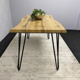Kosy Koala Rustic Brown Dining Table - Size: 4 Seater - Multi - Wilko - thumbnail 4