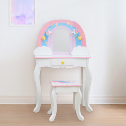 Teamson Kids Little Dreamer Rainbow 3 Drawer Pink Toy Vanity Set - Size: 99.1 x 33.0 x 62.9cm - Wilko - thumbnail 7