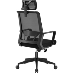 TTAP Cambridge Plus Black Mesh Swivel Office Chair - Size: 121 x 60 x 60cm - Wilko - thumbnail 4