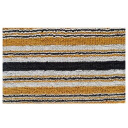 Candy Stripe Bath Mat  - Ochre - Wilko - thumbnail 1